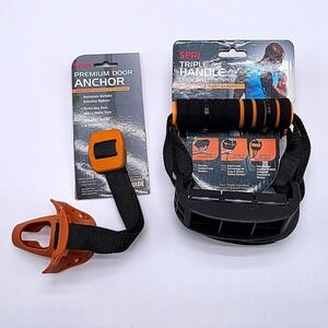 SPRI Triple‎ Handle Quick Select System and Premium Door Anchor Resistance Set